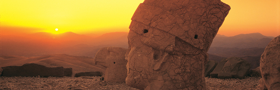 The magnificent relics of the Commagene king Antiochus Epipanes I atop Mt. Nemrut